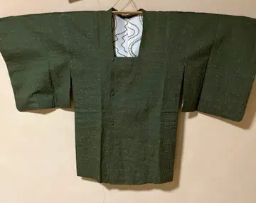 도행 코트 그린 직조 패턴 겉옷