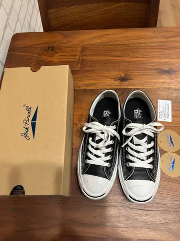 컨버스 잭 퍼셀 가죽 24.5cm 블랙 절판 레어 새상품급