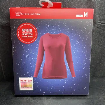 새상품 유니클로 초극난 히트텍 울트라 웜 크루넥 T 긴팔 M