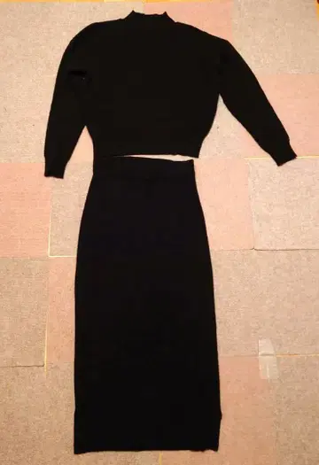 Bershka 블랙 니트 셋업