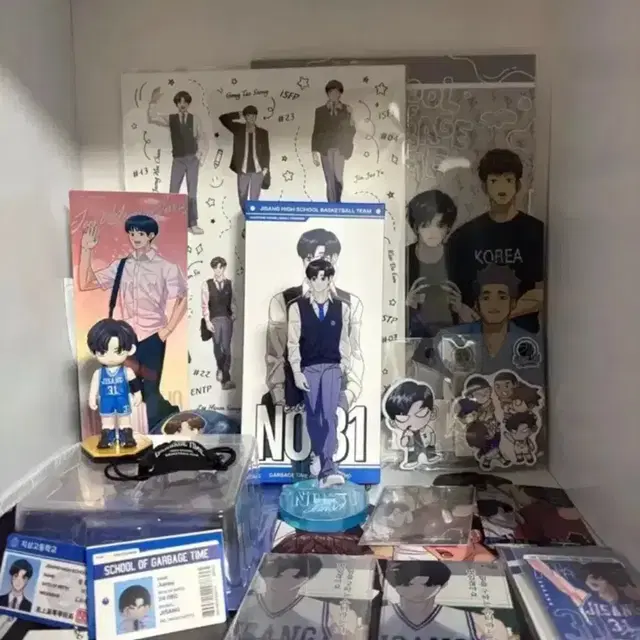 가비지타임 팝업 성준수 아크릴스탠드 솜인형 피규어 스티커 띠부씰