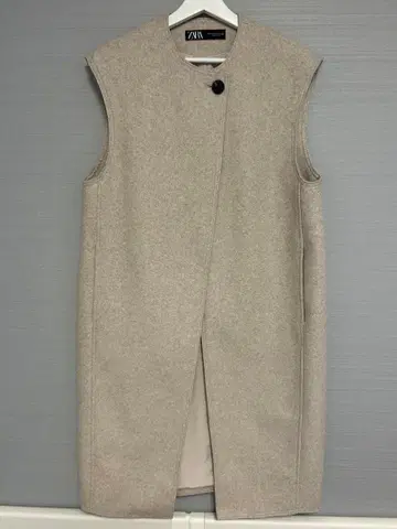 ZARA 롱베스트 라이트 베이지