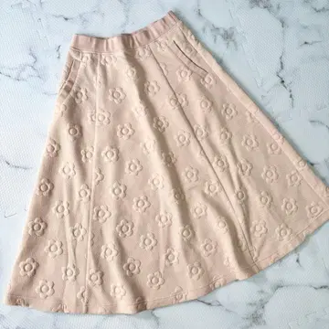 인기 마리콴트 화이트 프쿠레자카드 데이지 스커트