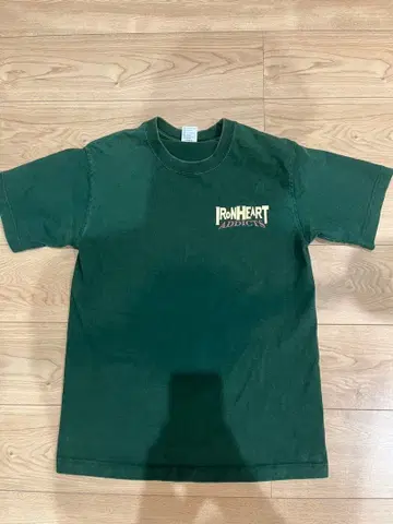 IRON HEART 아이언 하트 T셔츠 S 사이즈 다크 그린