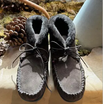 HENRY BEGUELIN 무스탕 신발 레이스업 부츠