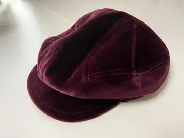 새상품급 Borsalino 벨벳 헌팅 캡 버건디 볼사리노 이탈리아제