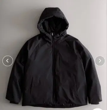 MONO-MART 후드 패딩 자켓 / 발수 / 방풍 블랙