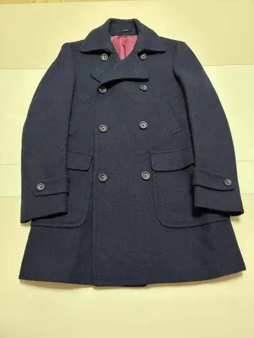 아자부 테일러 해리스 트위드 피 코트