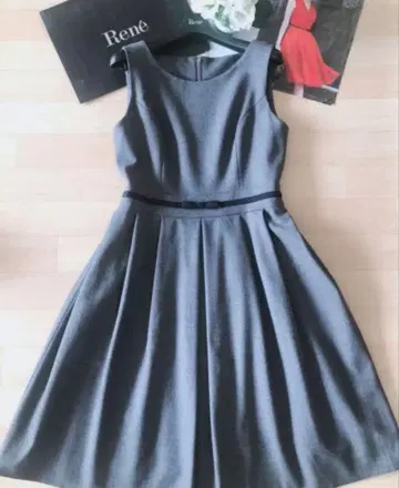 Rene 리본 원피스 다크 그레이 입학식 입학식