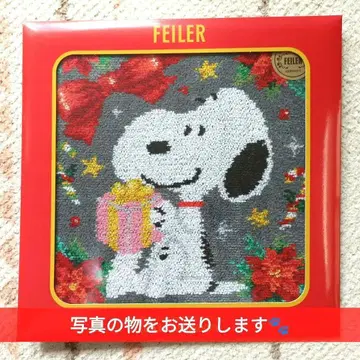 미개봉 새상품 스누피 FEILER 손수건 홀리데이 기프트 1