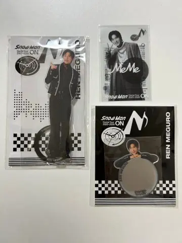 메구로 렌 돔 투어 굿즈 3점