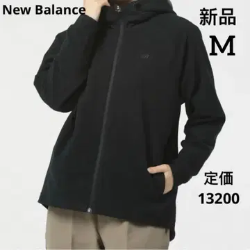 새상품 뉴발란스 여성용 니트 자켓 플리스 후드티 블랙