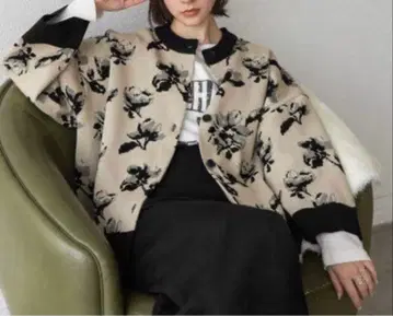 JEANASIS 지나시스 스폰디쉬 모듬 크루 가디건 꽃무늬