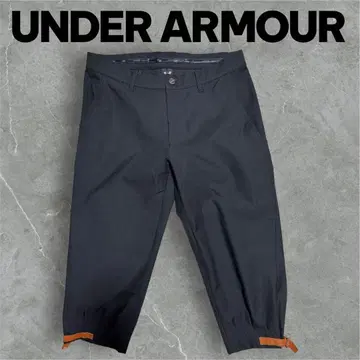 [ 언더아머 ] 스트레치 팬츠 7부 기장 골프웨어 블랙