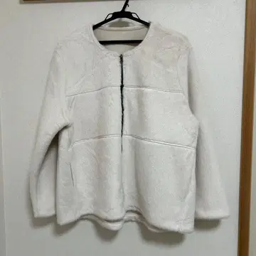 노카라 인조 모피 자켓