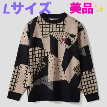 그라니프 나이트메어 비포어 크리스마스 샐리 자카드 니트 L