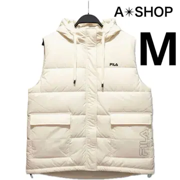 새상품 택 FILA 휠라 여성용 충전솜 베스트 M 아이보리 골프