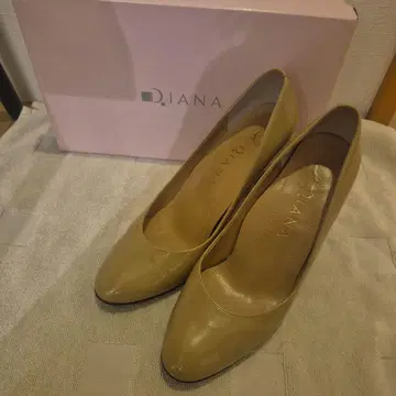 다이애나 베이지 하이힐 펌프스 약 8cm