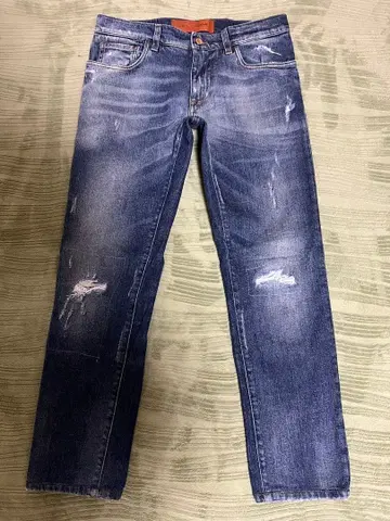 돌체앤가바나 DG14 스트레치 데미지 피니쉬 리페어 가공 데님 48