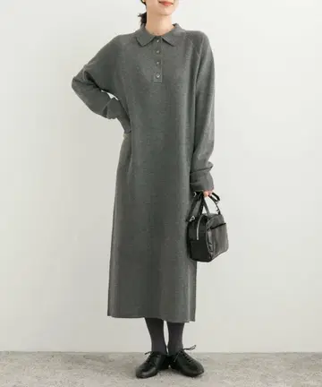 택 포함 미사용 새상품 어반 리서치 도어스 카라 니트 원피스