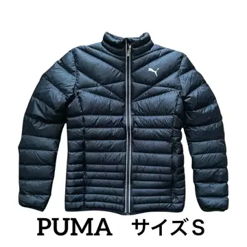 PUMA 다운 자켓 600FP 초경량 블랙 S