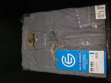 GRACE ENGINEERS GE-585 스트라이프 오버롤 LL