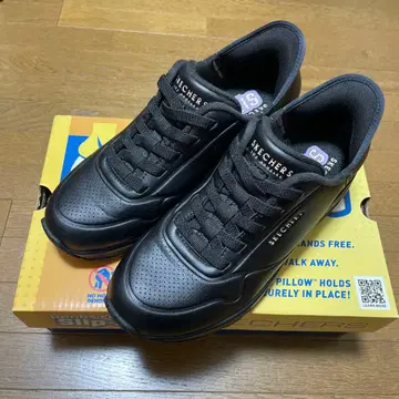 SKECHERS SLIP-INS 블랙 스니커즈 23cm