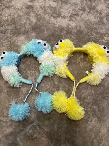 세서미 스트릿풍 폼폼 머리띠 2개 세트