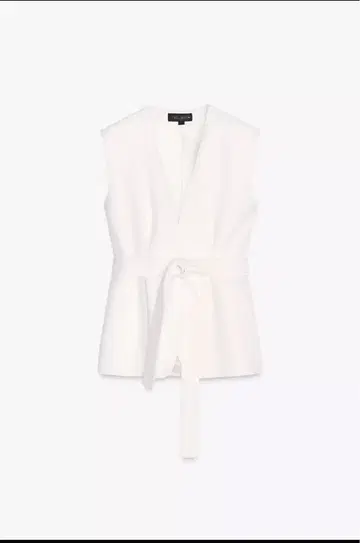 ZARA 화이트 슬리브리스 베스트 M 사이즈