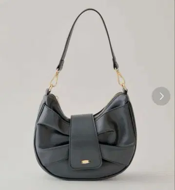 CHICO 리본 모티브 서클백 블랙