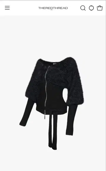 theredthread S contrast zip knit