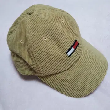 TOMMY JEANS 코듀로이 캡 베이지