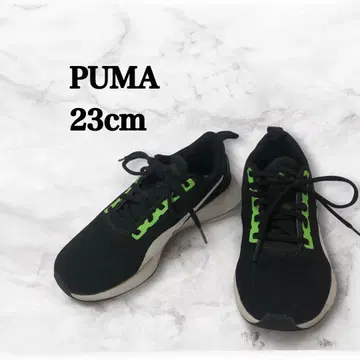 PUMA 플라이어 러너 블랙/그린 23cm