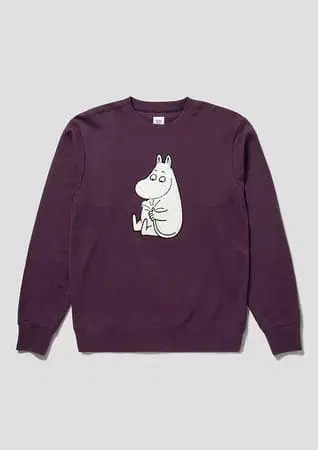 그라니프 무민 황금 꼬리 맨투맨 graniph 퍼플 XL 사이즈