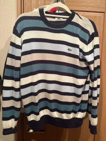 LACOSTE 스트라이프 니트 스웨터