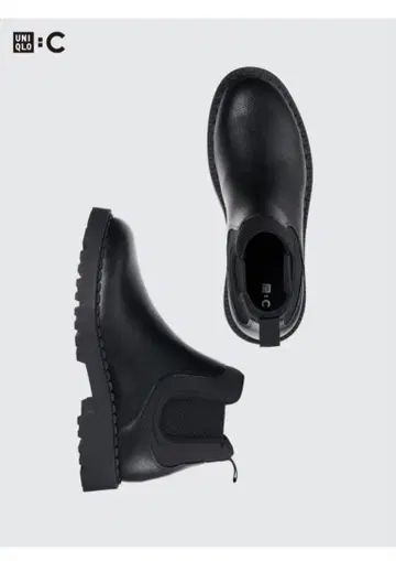 유니클로 C 블랙 사이드 고어 부츠 26