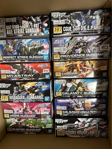 HG 건담 프라모델 묶음 판매 seed 계열 11점