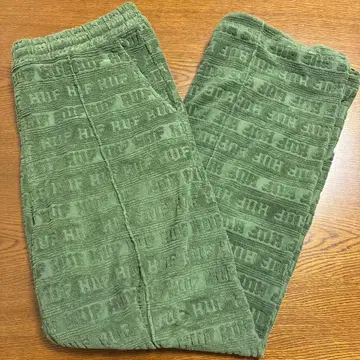 HUF 올리브 그린 트랙 팬츠 M