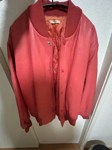 PERSONS 바시티 자켓 핑크