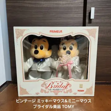 빈티지 미키마우스 & 미니 마우스 브라이덜 새상품급 TOMY