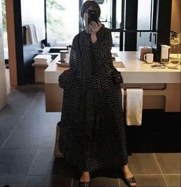 마차트 macatt 도트 롱 드레스 원피스