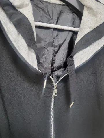 주말 SALE Respighi 후드 부착 블랙 그레이 아우터 자켓