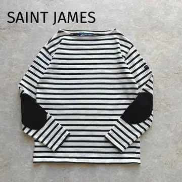 세인트 제임스 웨쌍 보더 엘보 패치 T0 화이트 블랙