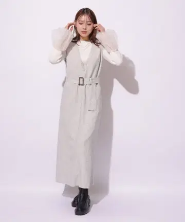 마이 스트라다 앞뒤 2way 트위드 원피스