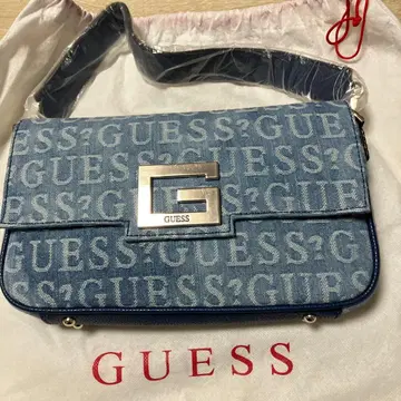 GUESS 데님 숄더백