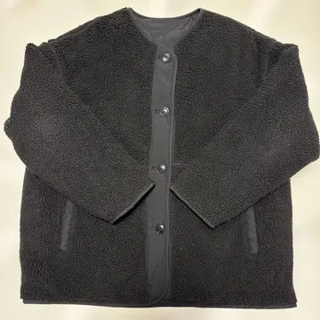 플리스 자켓 보아 자켓 리버서블 블랙 사이즈 XL