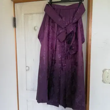 졸업식 하카마 벚꽃 무늬 그라데이션 아쉬 엘르