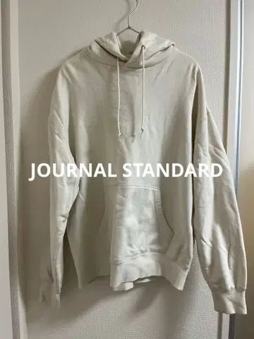 저널 스탠다드 후드 맨투맨 화이트 L 사이즈