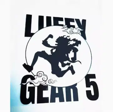 니카 씰 원피스 루피 자동차 벽 PC 20 x 20cm 블랙