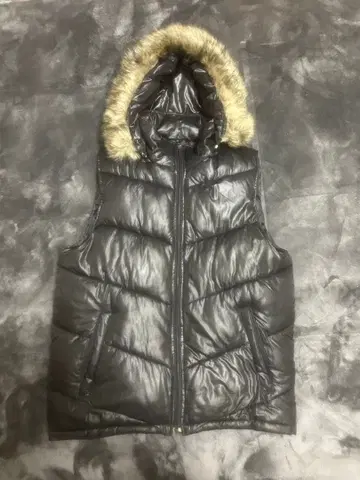 퍼 다운 베스트 시크 스타일 y2k Opium